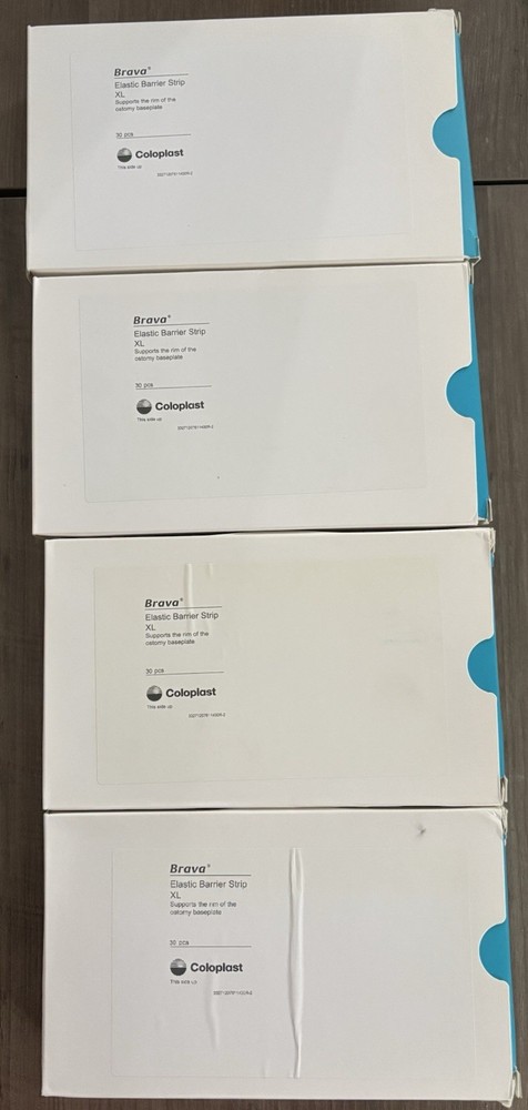 Lot Of 4 Coloplast Brava Elastic Barrier Strips XL 12076 Exp 2025