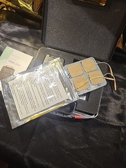 TENS 3000 Unit Muscle Stimulator Kit Electrodes Manual Cables Case Untested