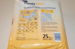 Adult Moderate Bladder Control Pads 12″ Protection Dignity Extra 2×25=50 TOTAL