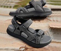 Mens Hiking Sandals With Arch Support Sport Recovery Athletic Walking 9 Grey