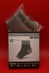 SB Sox Compression Foot Sleeves Targeted Arch Support Size M 2 Pair