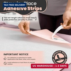 MKISS Bed Pads with Adhesive Strip 30″x36″, 50 Count, Thick Absorbent Incontinen