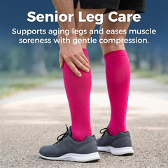 Compression Socks for Women & Men 15-20 Mmhg, Knee High Medical Support Stocking