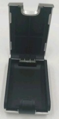 2 x Hardcover Hearing Aid Case Sonic ~ Silver/Black ~ 3.5″ x „2 x 1“ ~ New