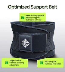 Plus Size Back Brace for Lower Back Pain Relief Adjustable Lumbar Support Belt