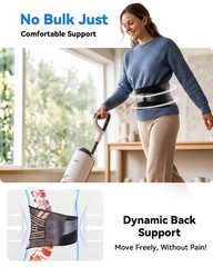 Ultra Breathable Back Brace for Lower Back Pain Relief,Medical Grade & Copper…