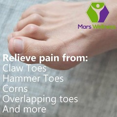 Mars Wellness Gel Toe Separators – Correct Bunions, Overlapping Toe