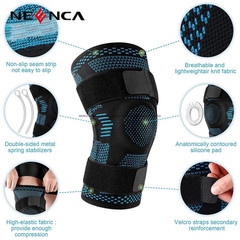 NEENCA Knee Brace for Meniscus Support – Adjustable, Patella Stabilizer, Pain