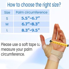 CMC Joint Protector Orthopedic Thumb Brace Support Wrist Immobilizer Tennis Gym