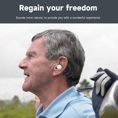 Pair Senior Digital Hearing Aids Rechargeable Sound Voice Amplifier For Elderly