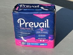Women’s Prevail Daily Pads for Bladder Leaks 20 ct 4-Moderate Absorbency