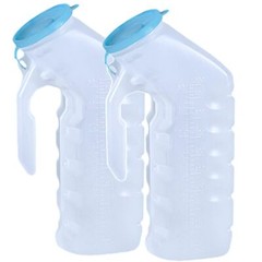Glow in The Dark Male Urinal Portable for Hospital Travel 32oz 2 Pack