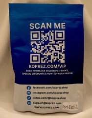 Koprez Professional Grade Compression Foot Sleeve, XL, Black, New In Package