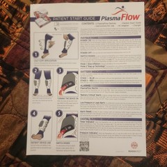NEW Plasma Flow Portable Limb Compression Device Cordless W/Charging and Manual
