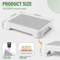 Mobility One Step Stool, Heavy Duty Indoor Outdoor Non-Slip Small Step