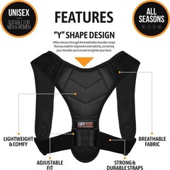 Adjustable Posture Corrector for Men & Women – Clavicle Brace for Pain Relief