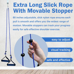 Shoulder Pulley Over Door Exercise System Arm Mobility Trainer Adjustable Rope