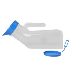 Unisex Autoclavable Urinal Bottle 1000ml with Lid | Polypropylene Male & Female