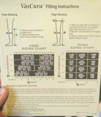 New VasCura Knee Length Closed Toe Stockings 00037 100% Latex Free Size XL Long