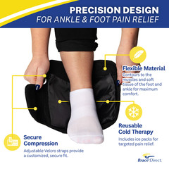 Reusable Gel Ankle & Foot Cold Wrap for Foot Pain Relief