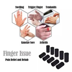 10 PCS Finger Splint Trigger Finger Brace Sleeves Pain Relief Sports Support FNS