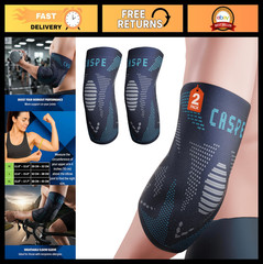 2 Pack Elbow Compression Sleeves for Pain Relief – Tennis, Golf, Weightlifting S