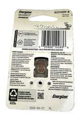 Energizer Size 312 Brown AZ312DP-8 Hearing Aid Batteries Exp 04/2026