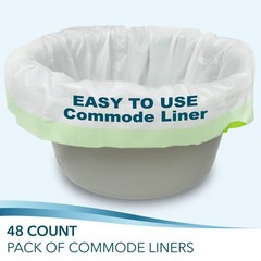 Bedside Commode Liners for Portable Toilet Chair Bucket and Bedpan | Value Pa…