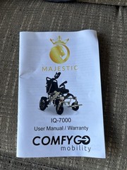 MAJESTIC IQ-7000 Auto Folding Remote Controlled Electric Wheelchair