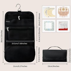 Hanging Ostomy Supplies Bags with Hook Travel Bag for Colostomy Accessories