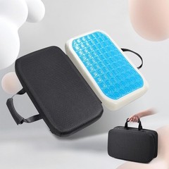Thick Non-Slip Memory Foam Seat Cushion with Washable Cover & Storage Pocket