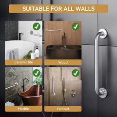Grab Bars for Shower 18 Inches, Shower Grab Bars for Senior anti Slip, Safety Gr