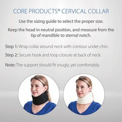 SALE!! Core Products Foam Cervical Collar, Black, 3.5″ – New w/o Package – NWOP
