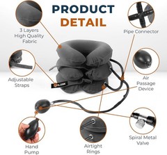 Cervical Neck Stretcher and Cervical Traction Device, Inflatable Neck Tractio…
