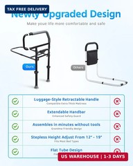Bed Rail for Elderly Adults Safety – Adjustable Bed Assist Rail for Seniors, Pos