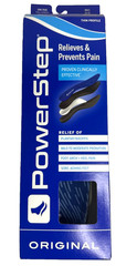 Powerstep Original Full Length Orthotics Arch Heel Support Insole Size I/J