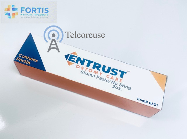 Entrust Ostomy Care No-Sting Stoma Paste – 2oz Tube – 6301