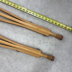 Vintage Adjustable Wooden Adult Crutches 48” Medical / Decor /Play/Props