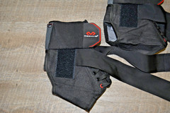 Set 2 McDavid 195 Ankle Brace Adjustable w/ Laces Black Unisex Stabilization
