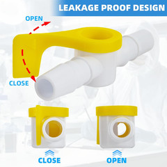 5 Packs Catheter Valve, Urine Drainage Catheter Valves, Comfortable Easy to Use