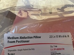 Cardinal Health Medium Abduction Pillow Size Foam Positioner 22x15x6 unopened!