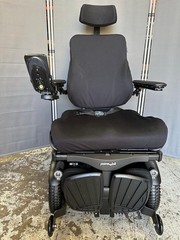 Permobil F3 R-net Corpus W/ Power 12″ Seat Lift, Recline,Tilt, Leg, Lights Black