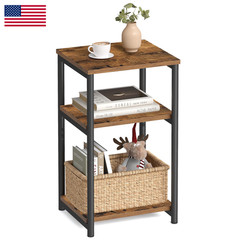 Vasagle Side Table Small End Table Tall Nightstand For Living Room Bedroom
