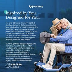 Journey SoLite C2 Ultra Lightweight Wheelchair, Foldable Manual Chair, Blue
