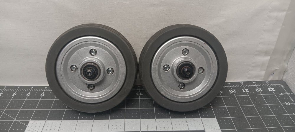 Quantum J6 Power Chair Solid Front Caster Wheels 5.5 inches(lot of 2)