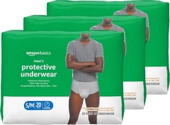 Men’s Disposable Incontinence Underwear with Leak Protection – Small/Medium Size