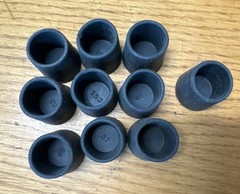 10 PACK – 7/8″ Heavy Rubber Cane Tip Crutch Walking Stick Furniture Chair Leg