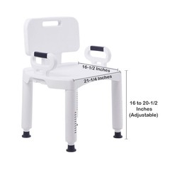 McKesson Bath Bench 21-1/4 Inch Seat Width 350 lbs. Weight Capacity