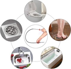 High-Quality 63-Inch Flexible Drain Cleaning Tool – 4 Claw Design Included