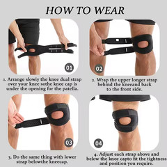 Knee Brace Support Neoprene Patella Stabilizing Compression Straps Adjustable US